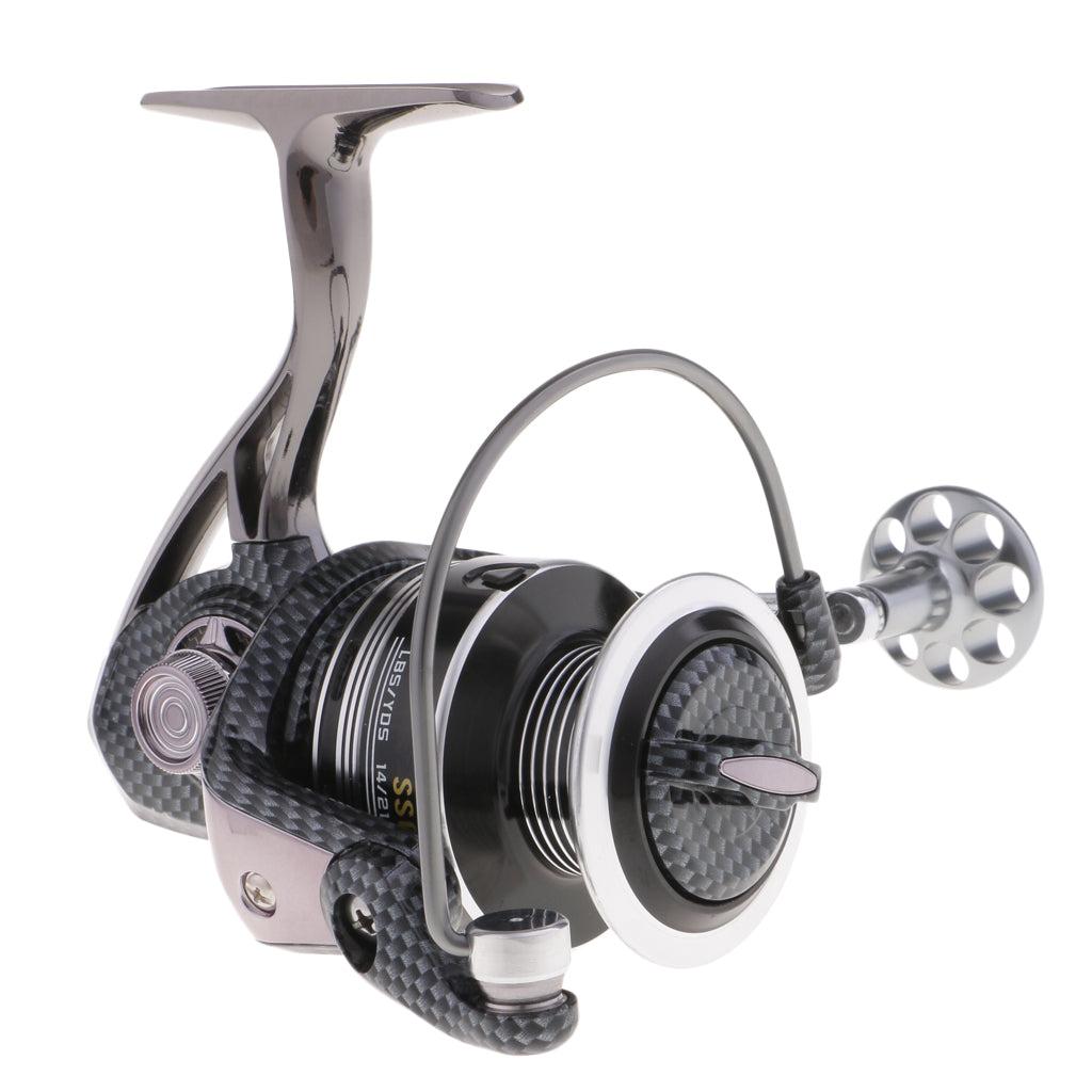 Smooth Spinning Reel Metal Handle and Uniaxial System Fishing Reel 5000