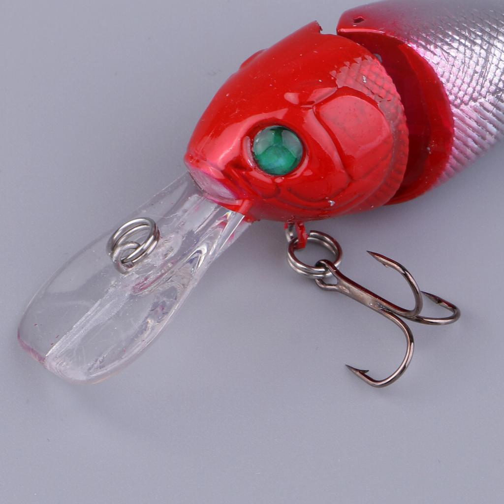 5pcs Minnow Fishing Lure Artificial Hard Bait Lifelike VIB Jointed Crankbait