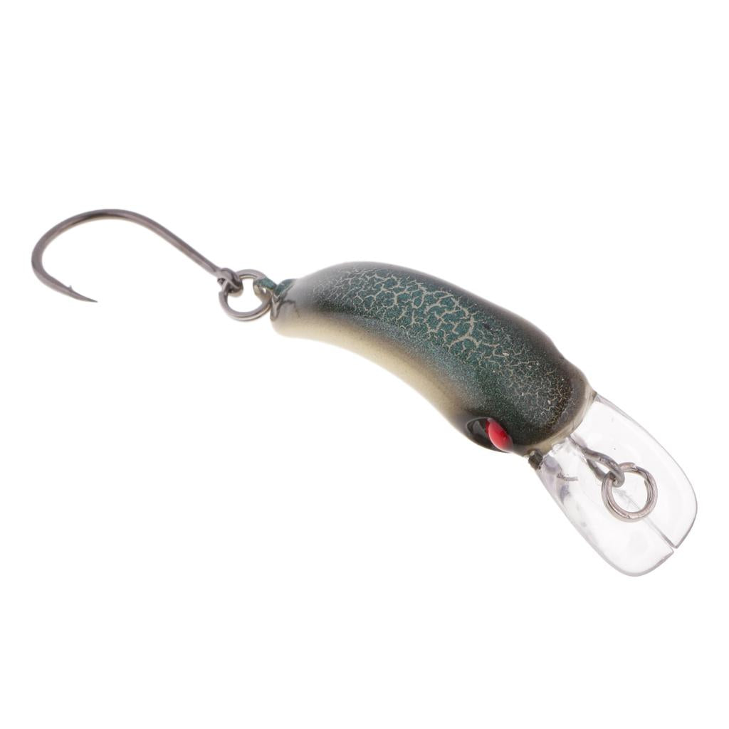 Mini Minnow Fishing Lure Artificial Hard Simulation Bait Crankbait Cyan