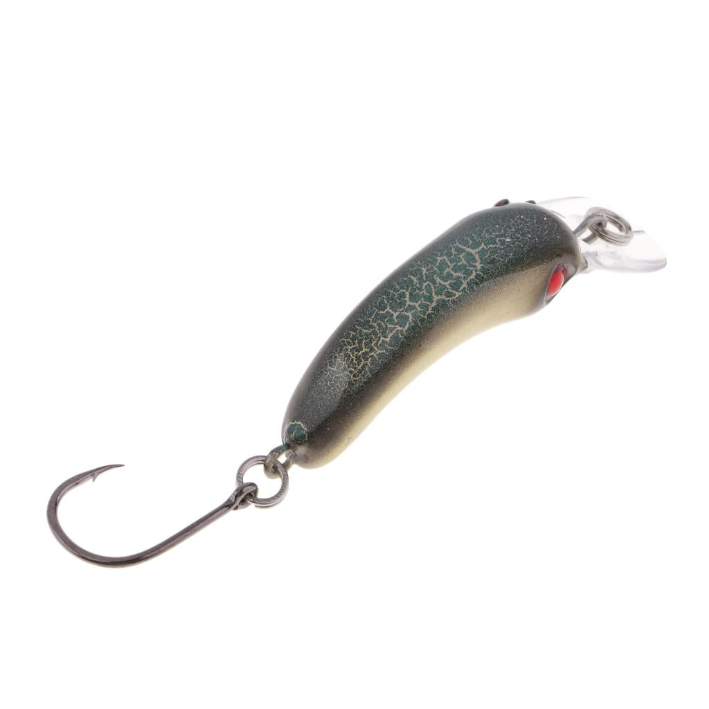 Mini Minnow Fishing Lure Artificial Hard Simulation Bait Crankbait Cyan