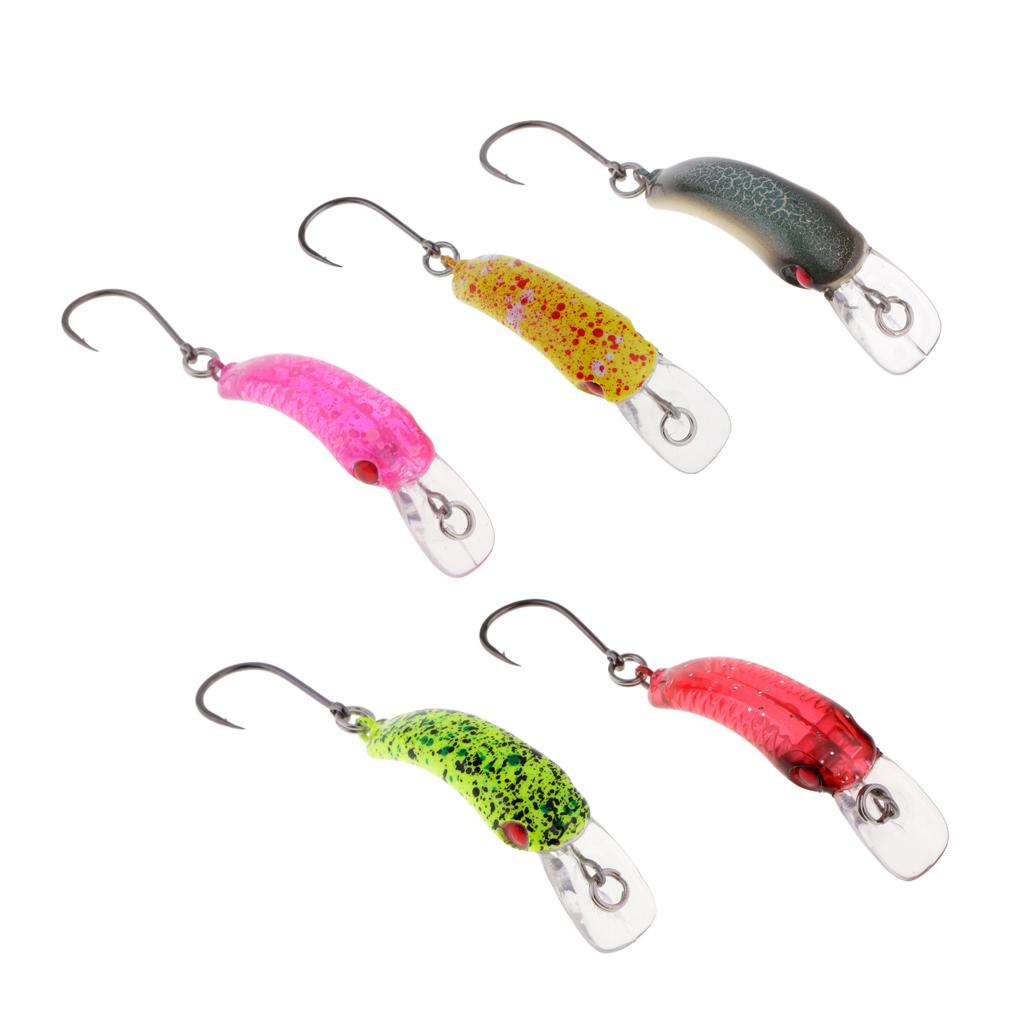 Mini Minnow Fishing Lure Artificial Hard Simulation Bait Crankbait Cyan