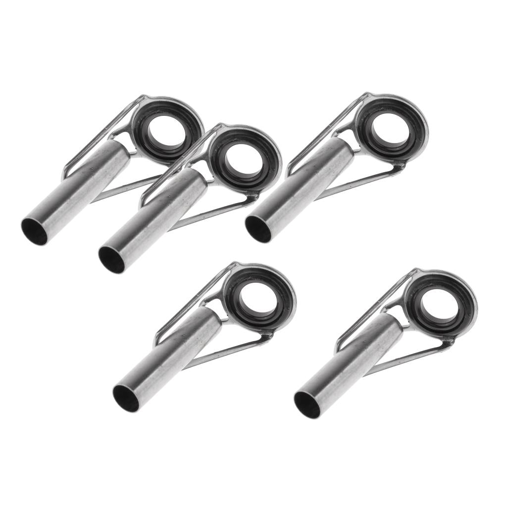 6x5pcs Casting Fishing Rod Guide Ring Tip Top Fitting Rod Building Part 0.55cm