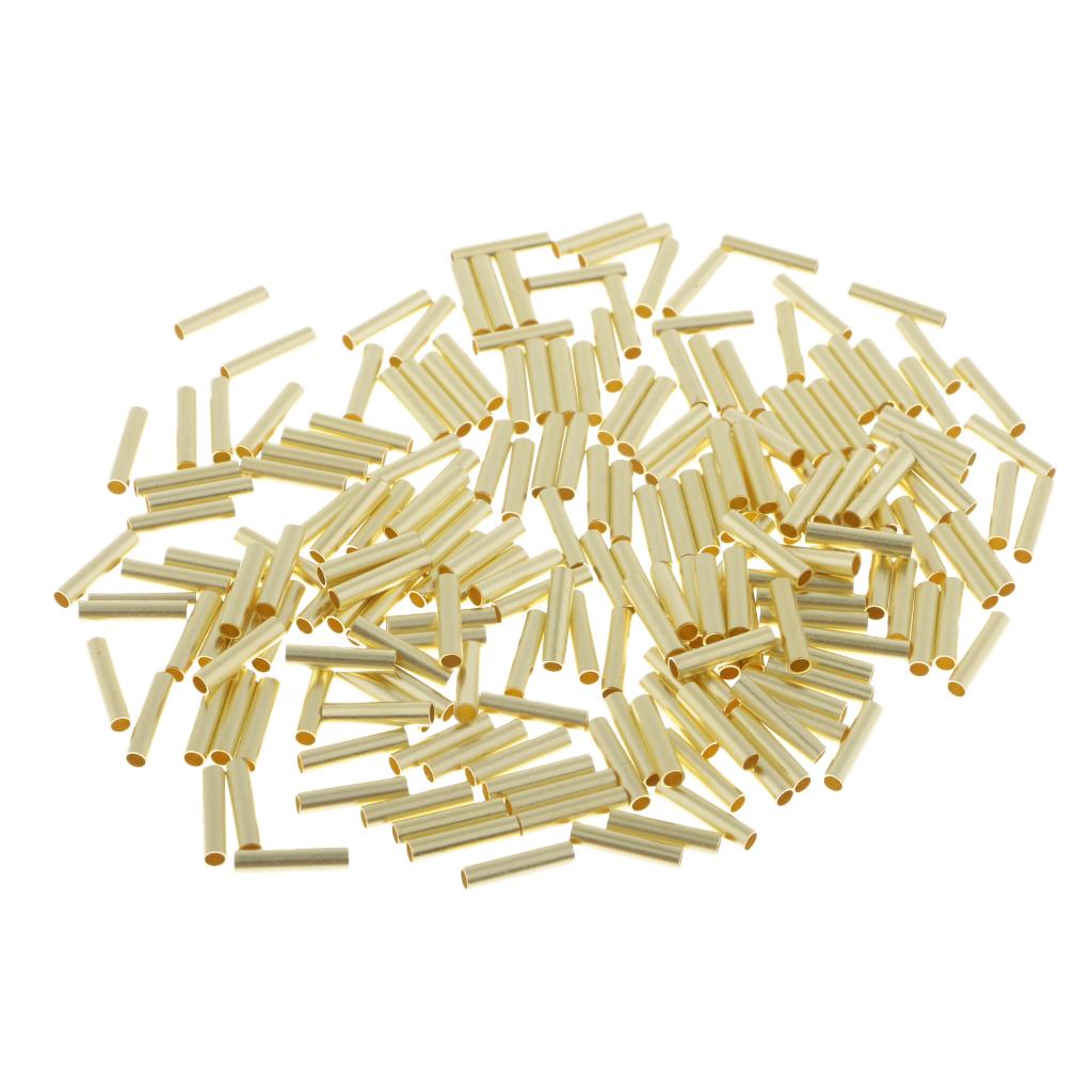 200pcs Single Barrel Crimping Sleeves Copper Tube Inside Diameter 1.6mm
