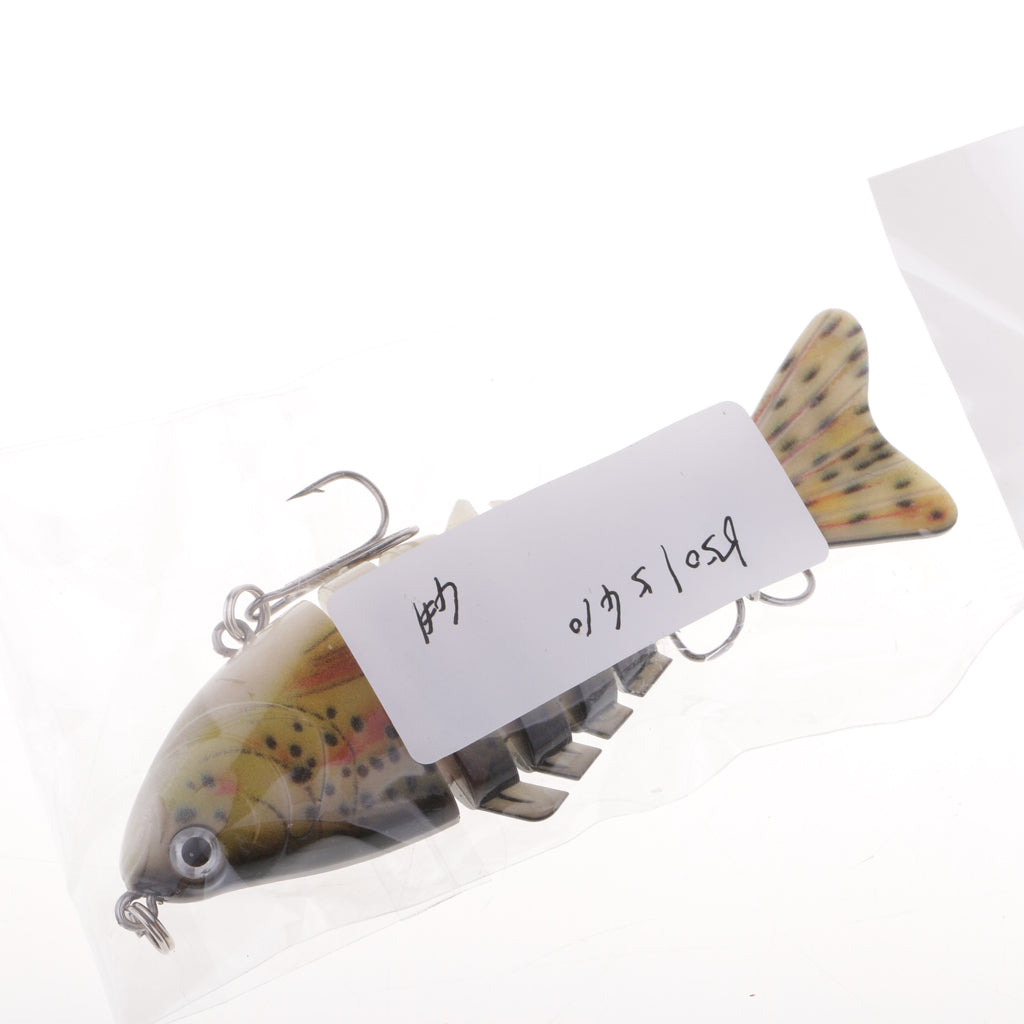 Multi Sections 7 Segments Fishing Lure Treble Hook 3D Eyes Hard Baits 04