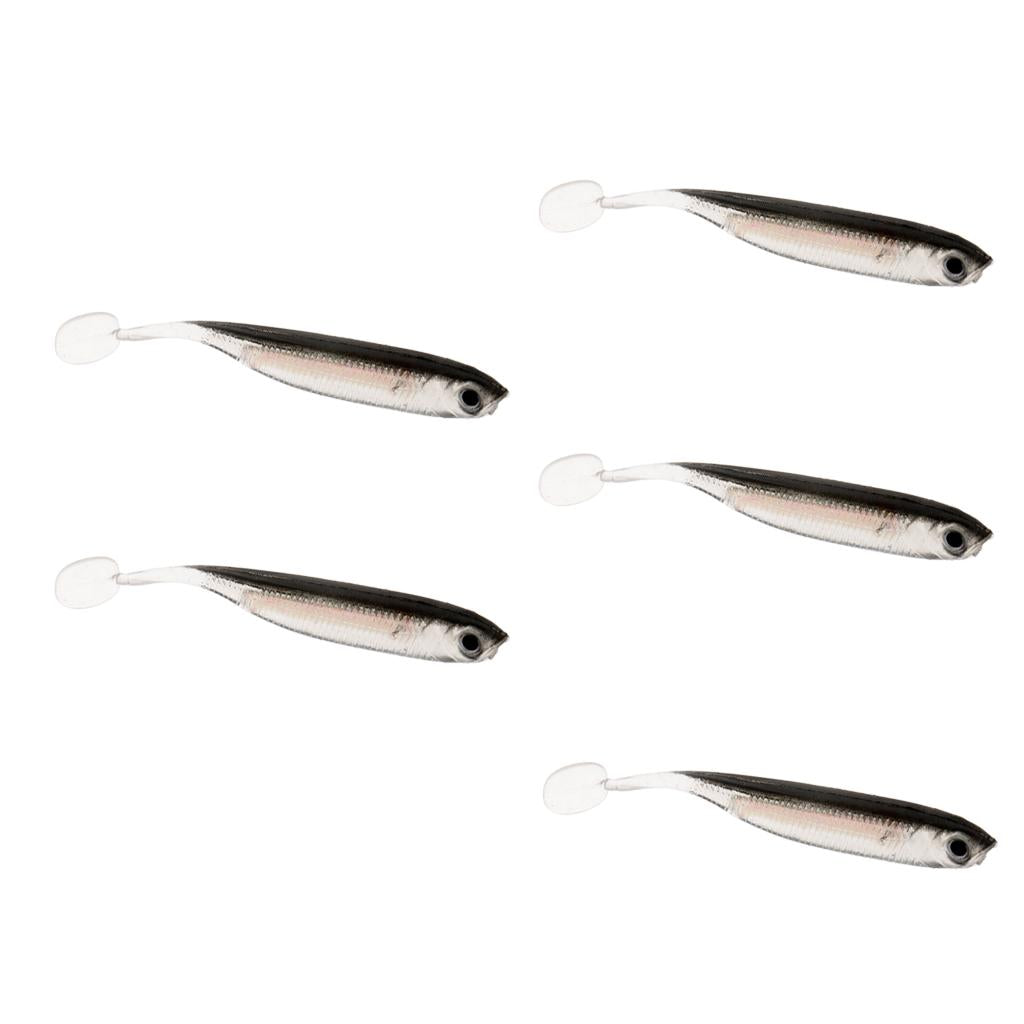 10 Pieces 2.2g/7cm Soft Worm Fishing Bait Soft Tail Fishing Lure Swimbait