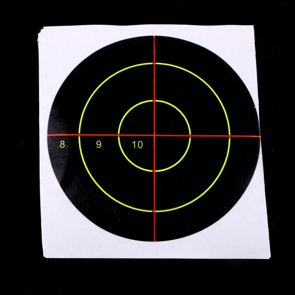 100pcs Shooting Targets Reactive Splatter Dia. 7.5cm Adhesive Paper Targets