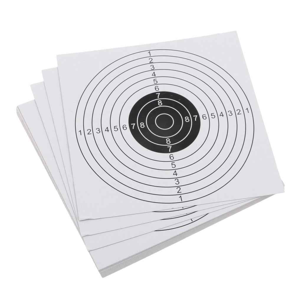 Shooting Target Auto Reset Spinning Target Stand with 20 Paper Targets