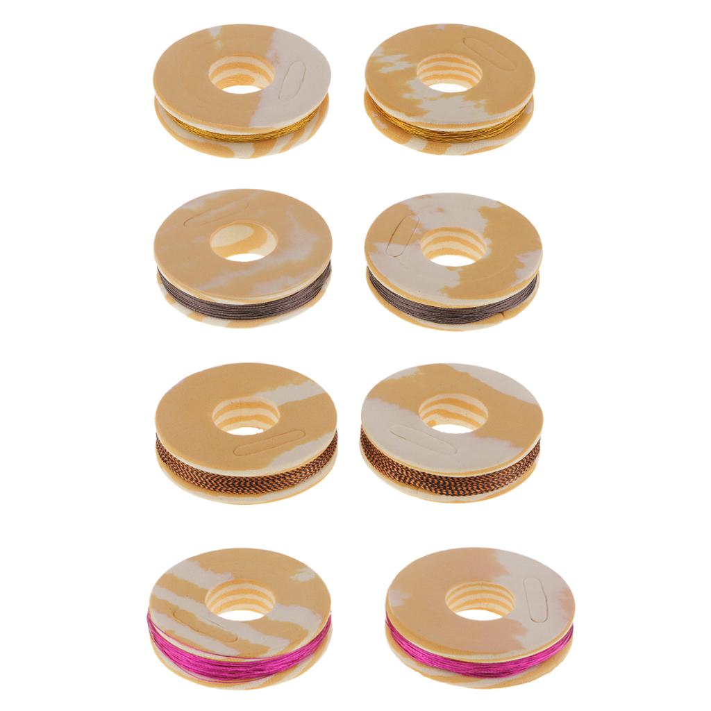 Fishing Rod Guide Ring Wrapping Line Tying Thread Fix Line Golden