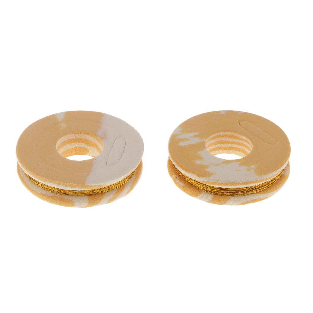Fishing Rod Guide Ring Wrapping Line Tying Thread Fix Line Golden