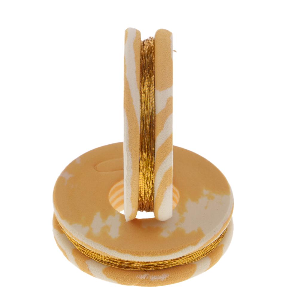 Fishing Rod Guide Ring Wrapping Line Tying Thread Fix Line Golden