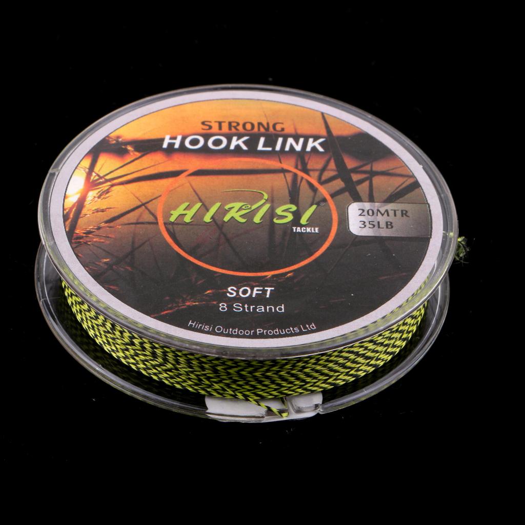 20m 8 Strands Braided Fishing Line Nylon Multifilament Fishing Line