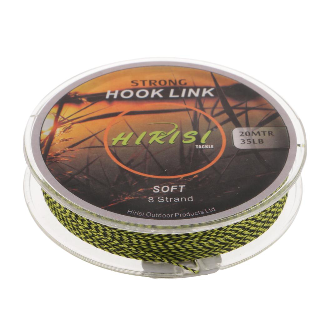 20m 8 Strands Braided Fishing Line Nylon Multifilament Fishing Line