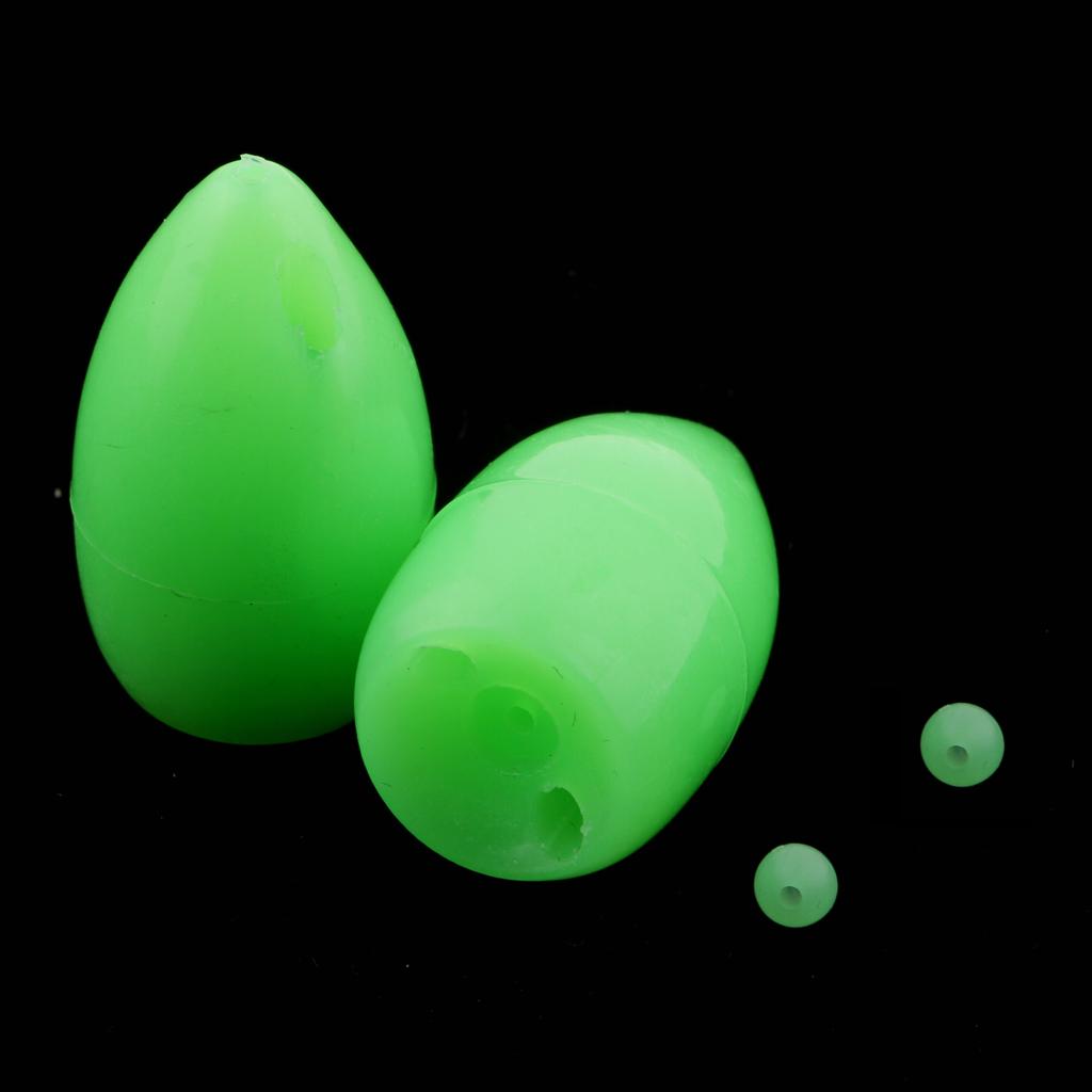 2pcs Bombarda Floats - Carp Coarse Trout Bass Sea Lure Fishing Tackle Green