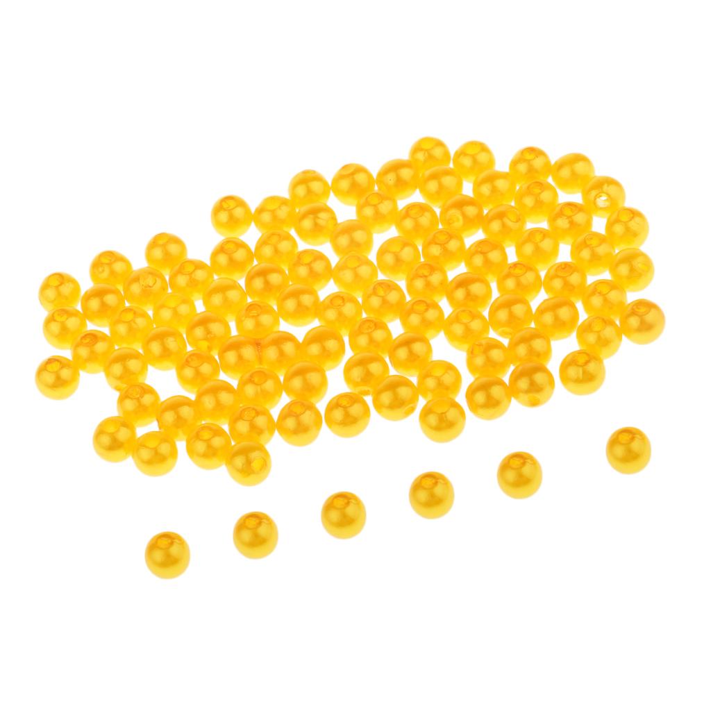 3x60 Pieces Carp Lure Fishing Beads Round Floating Fishing Beads Golden