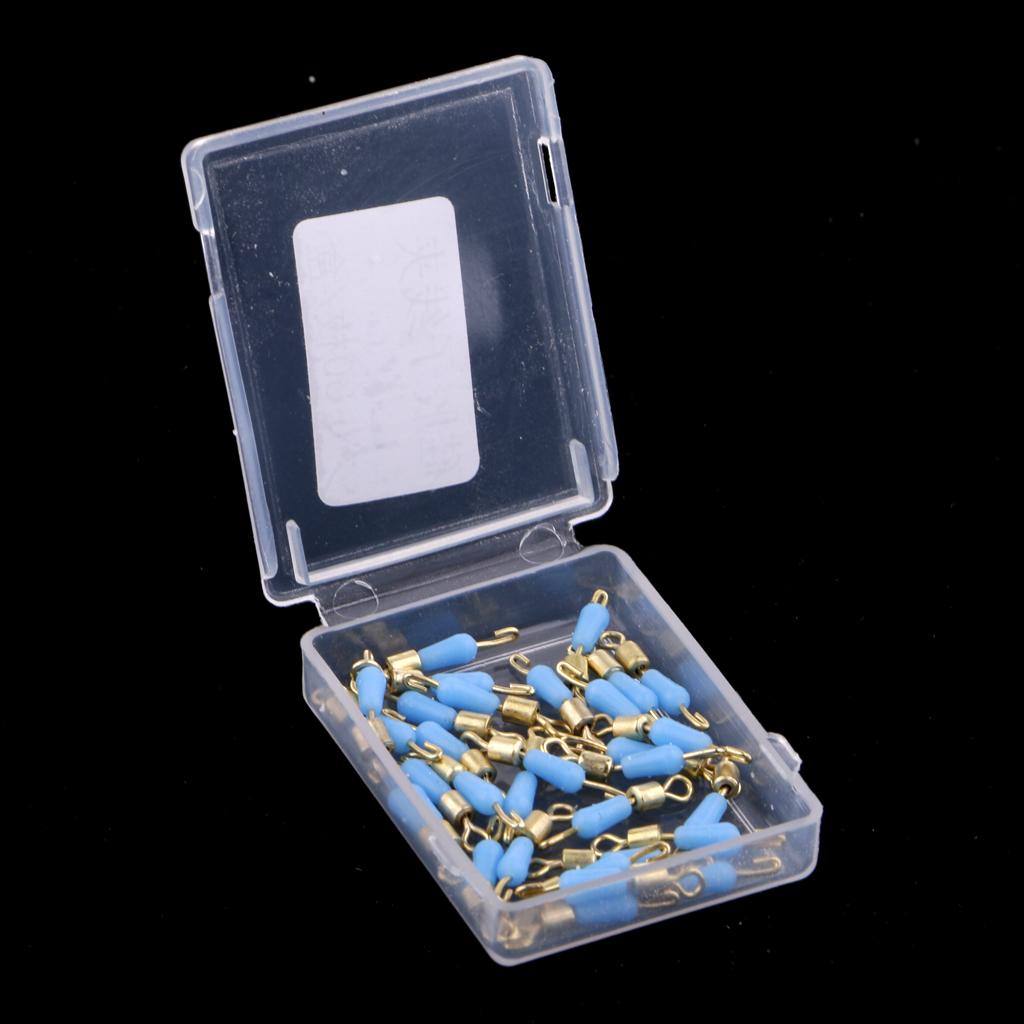 2x30pcs Quick Change Fishing Swivels Clips Pins Fast Link Line Connector 16mm