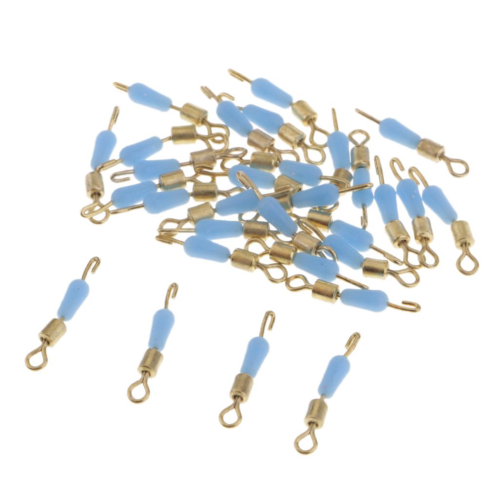 6x30pcs Quick Change Fishing Swivels Clips Pins Fast Link Line Connector 16mm