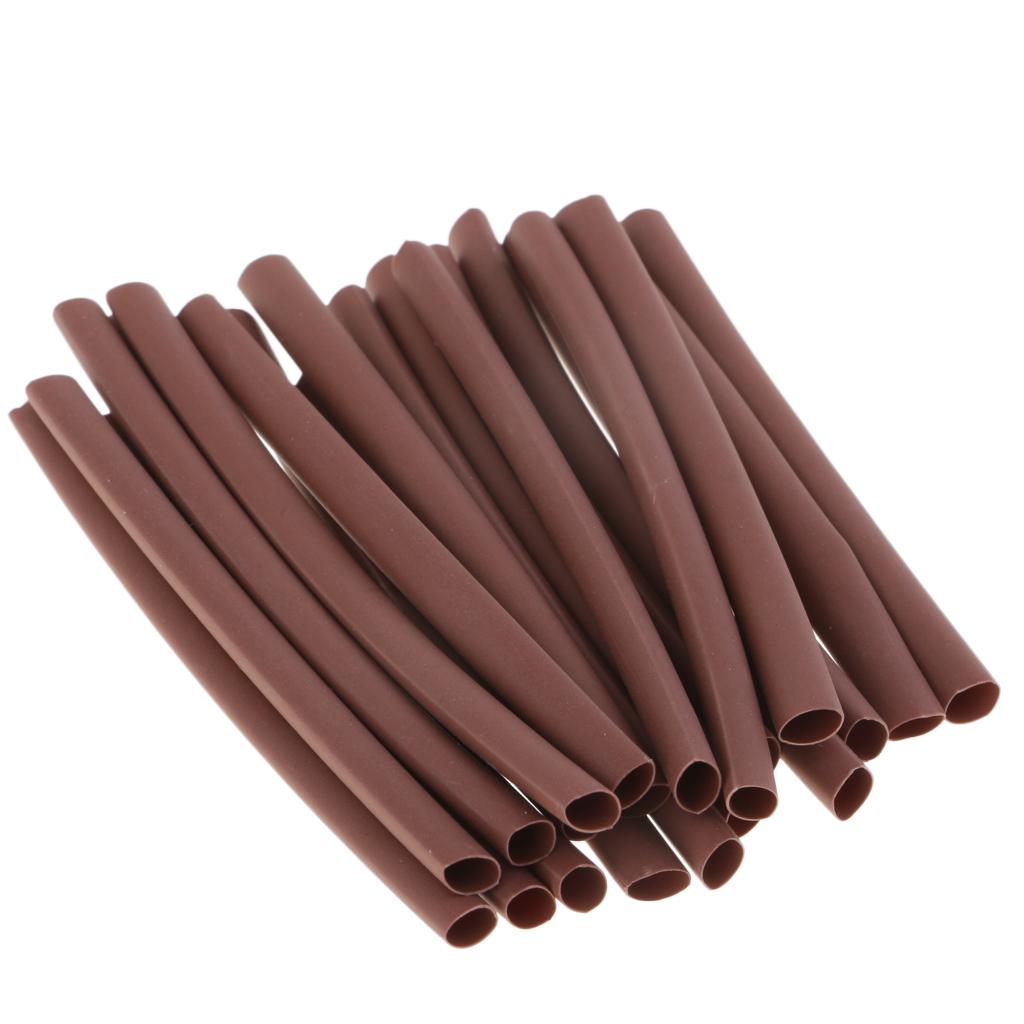 20pcs Heat Shrink Tube Rigging Rig Sleeve Carp Fishing Rig Accessories Brown