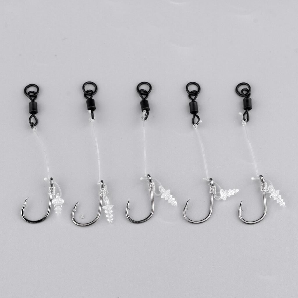 Carp Fishing Ready Tied Chod Rigs Fishing Hook Link Hair Rigs Hook Size 4