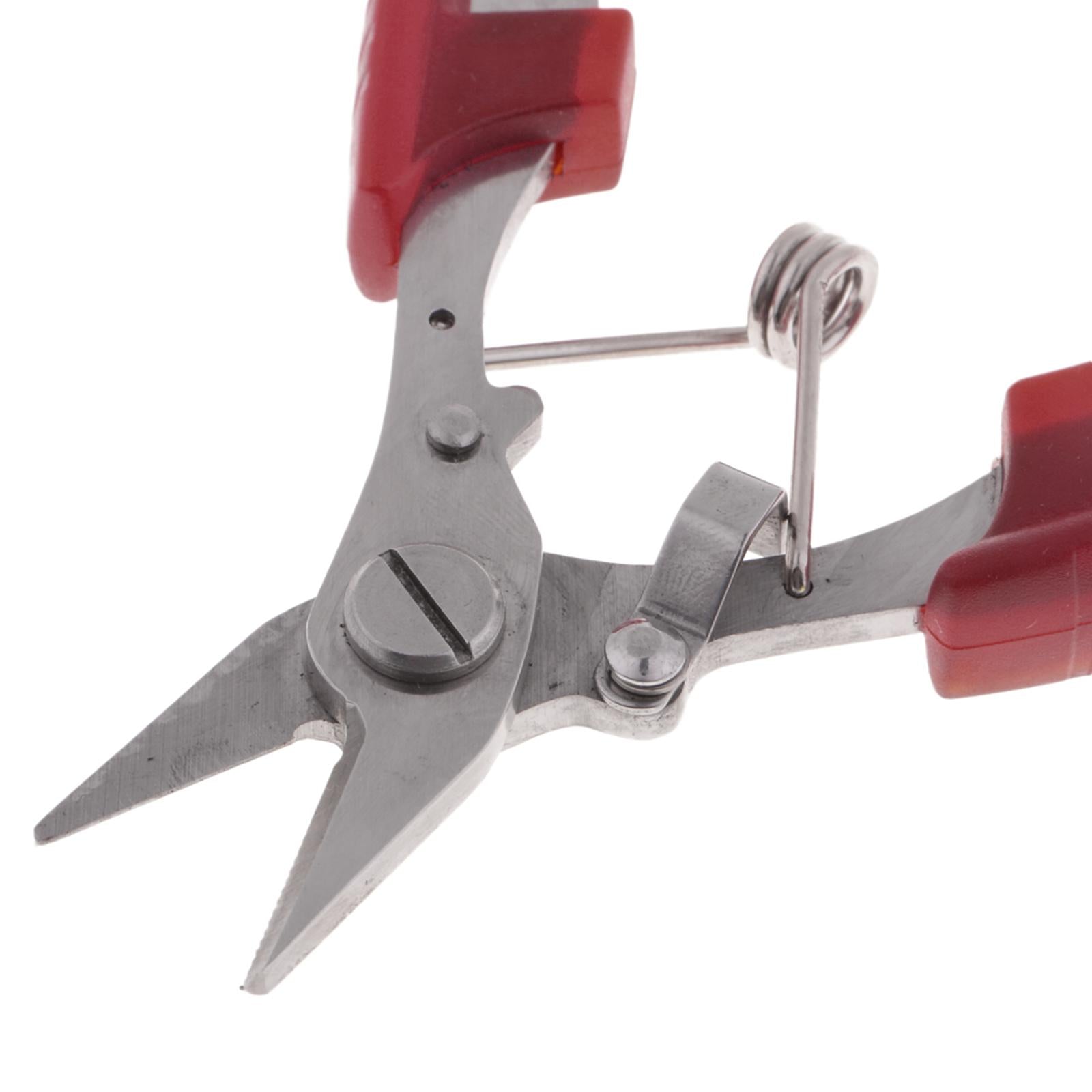 Stainless Steel Fishing Pliers Line Cutter Hook Remover Knot Puller Orange