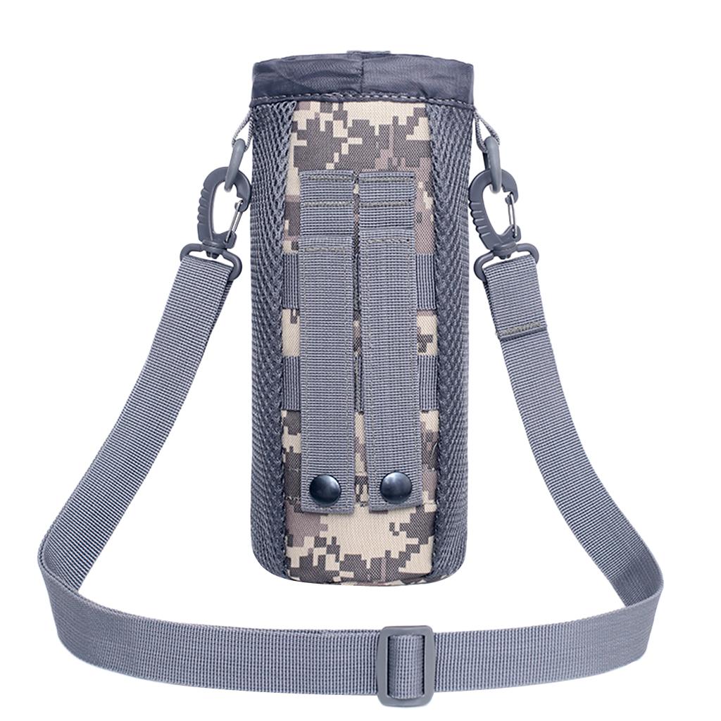 Foldable Drawstring Water Bottles Pouch Bag Holder Carrier ACU