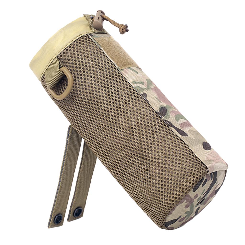 Foldable Drawstring Water Bottles Pouch Bag Holder Carrier CP