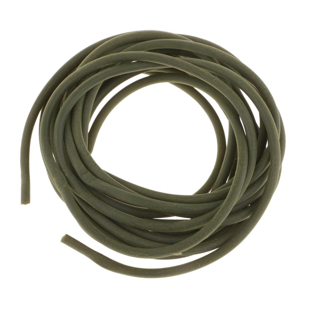 3m Rig Tubing Anti Pester Carp Rig Tube Fishing Terminal Tackle Dark Green