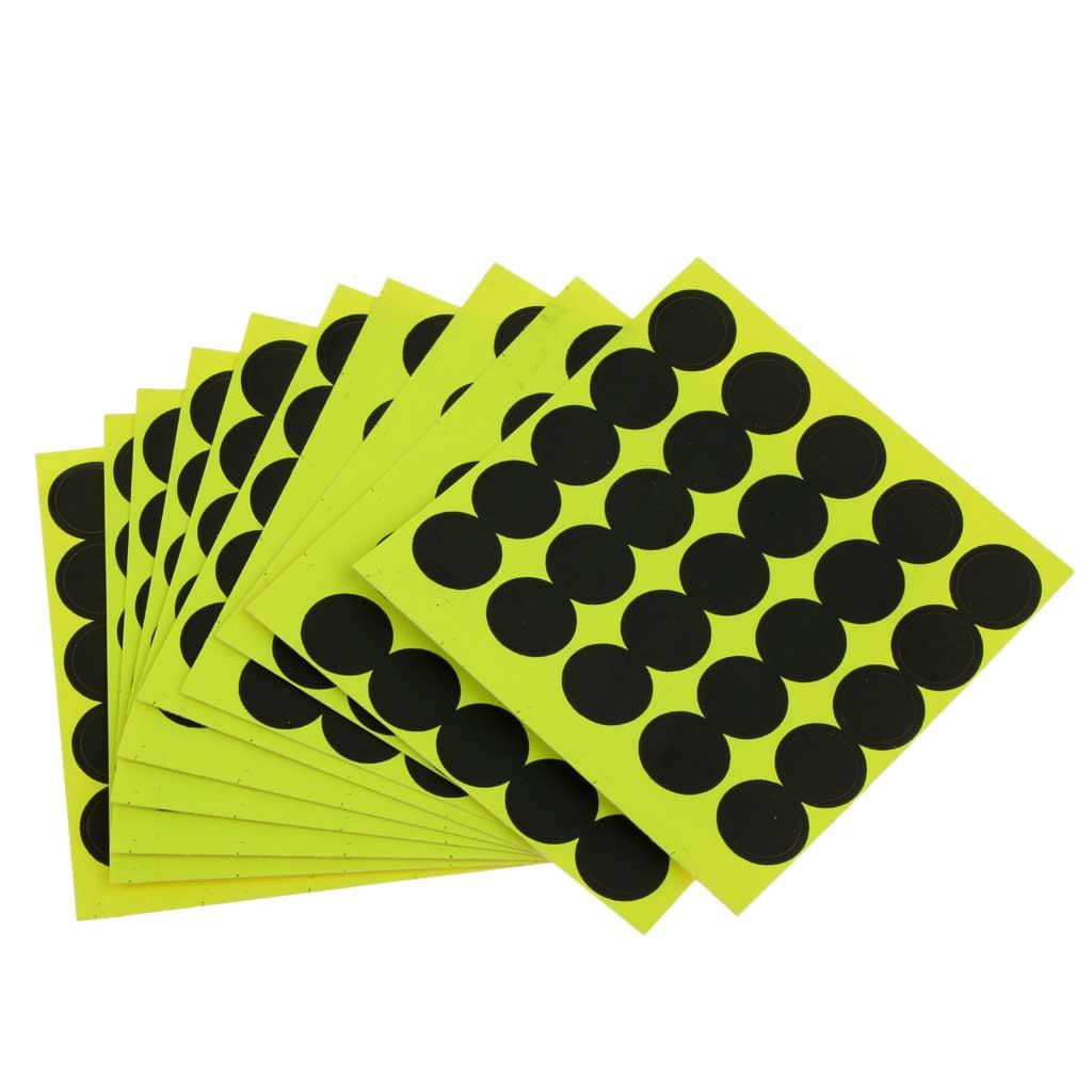 25pcs Shooting Targets Reactive Splatter Adhesive Paper Target with Patches