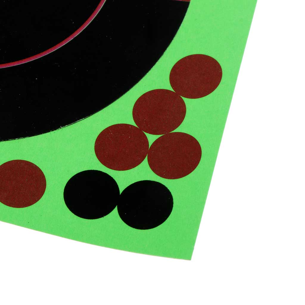 25pcs Shooting Targets Reactive Splatter Adhesive Paper Target with Patches