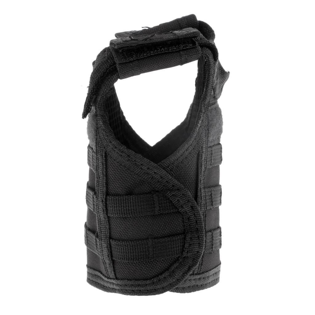 Mini Molle Vest Beer Water Bottle Cooler Carrier Drink Decoration Set Black