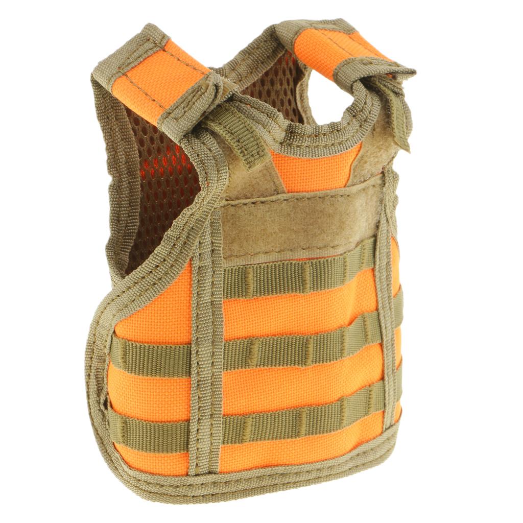 Tactical Beer Vest Miniature Vests Beverage Holder Cooler Orange