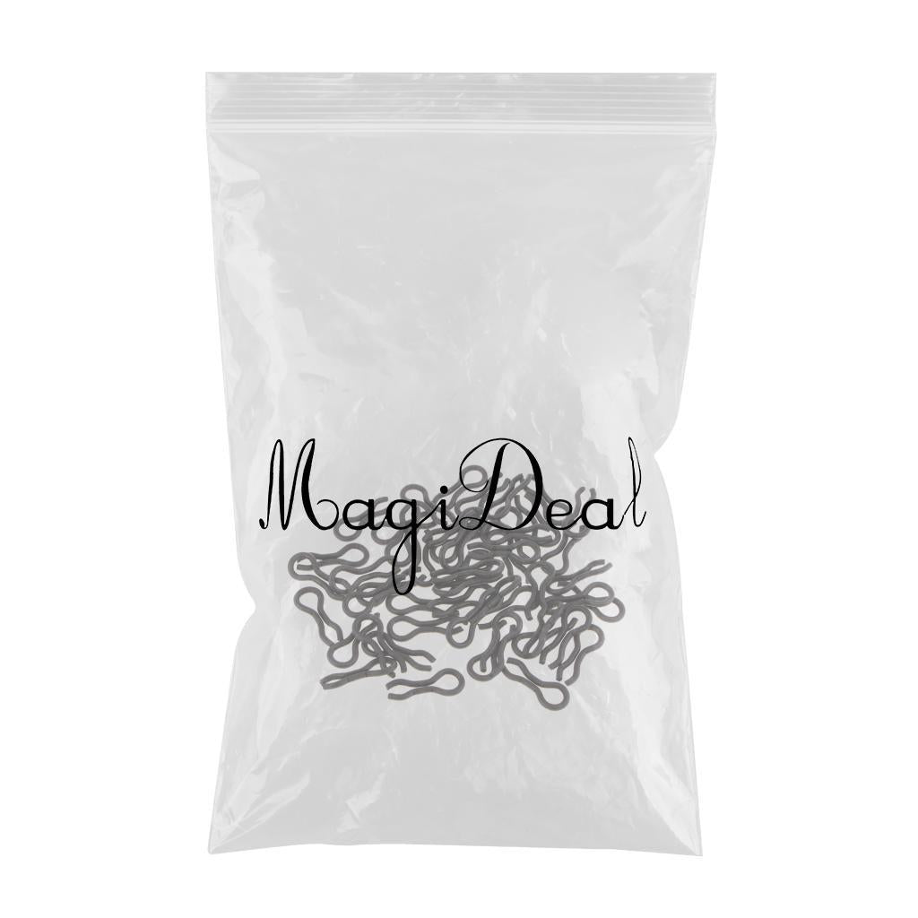 2x50pcs Stainless Steel Do It Mould Loops Sinker Mould Eyes Lead Making
