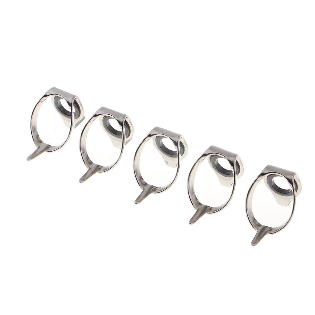 Fishing Rod Guide Eye Ring Spinning Casting Line Guide Tip Top Set 5pcs LR10