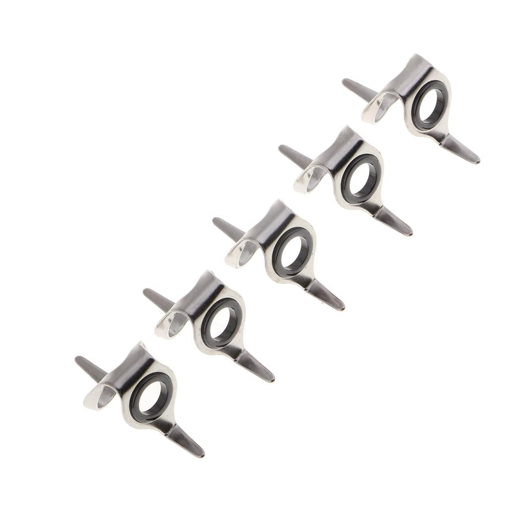 Fishing Rod Guide Eye Ring Spinning Casting Line Guide Tip Top Set 5pcs LR10