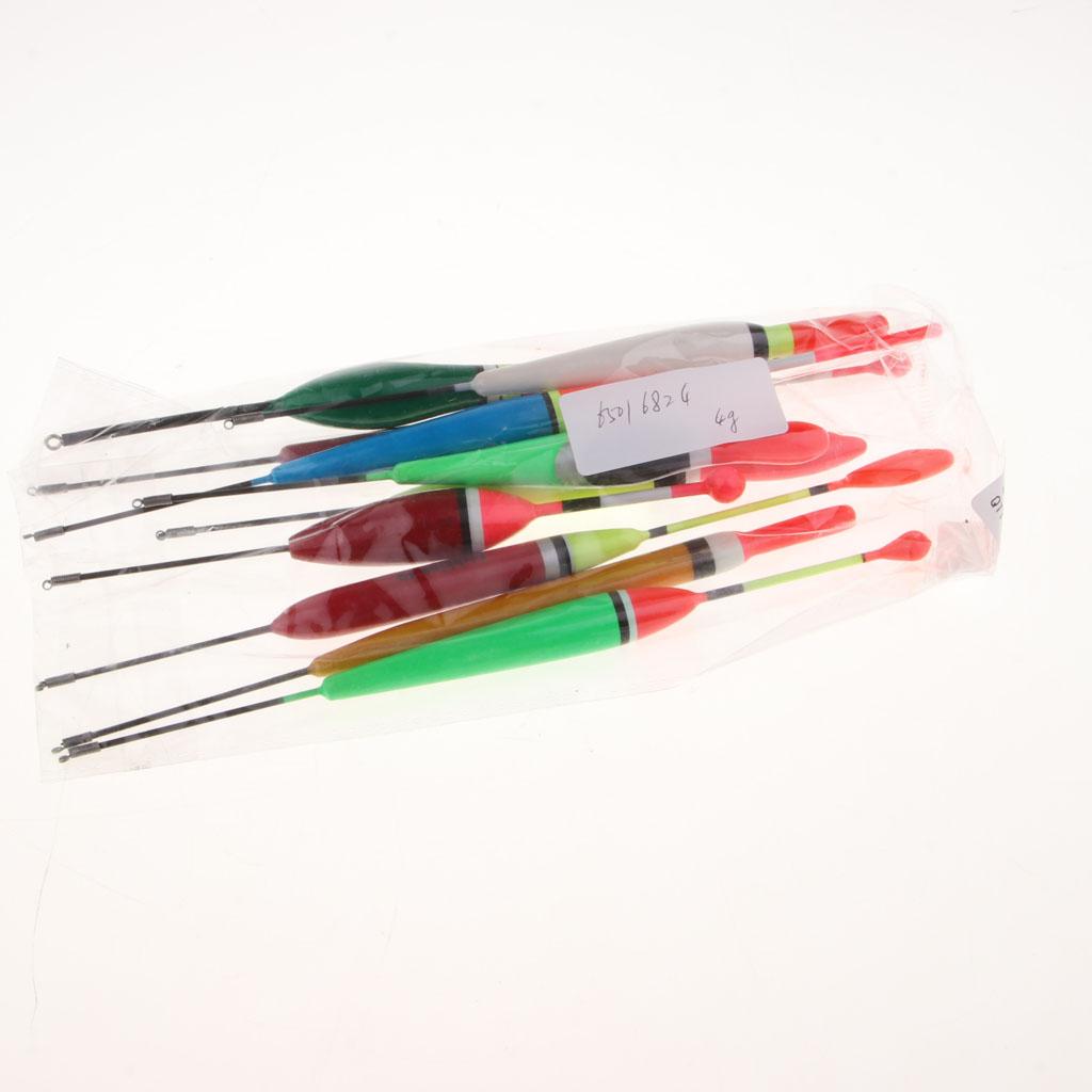 10pcs Fishing Balsa Wood Floats Bobbers Buoy Carp Coarse Fishing Tackle  4g