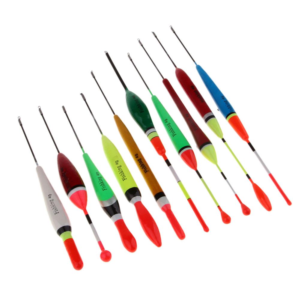 10pcs Fishing Balsa Wood Floats Bobbers Buoy Carp Coarse Fishing Tackle  4g