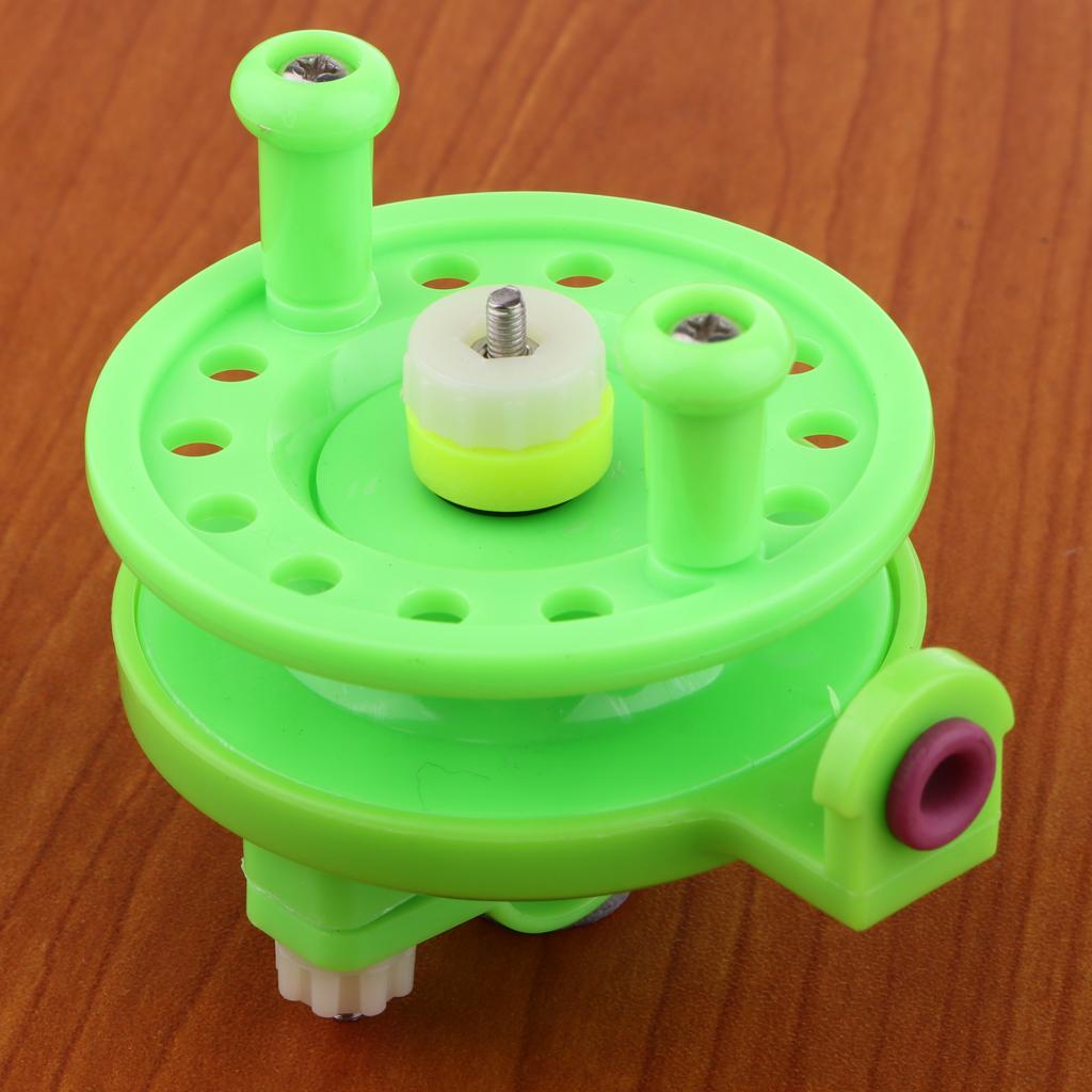 4xMini Fly Fishing Reel Ice Fishing Reel Raft Wheel Right Hand Rod Hole 1.6cm