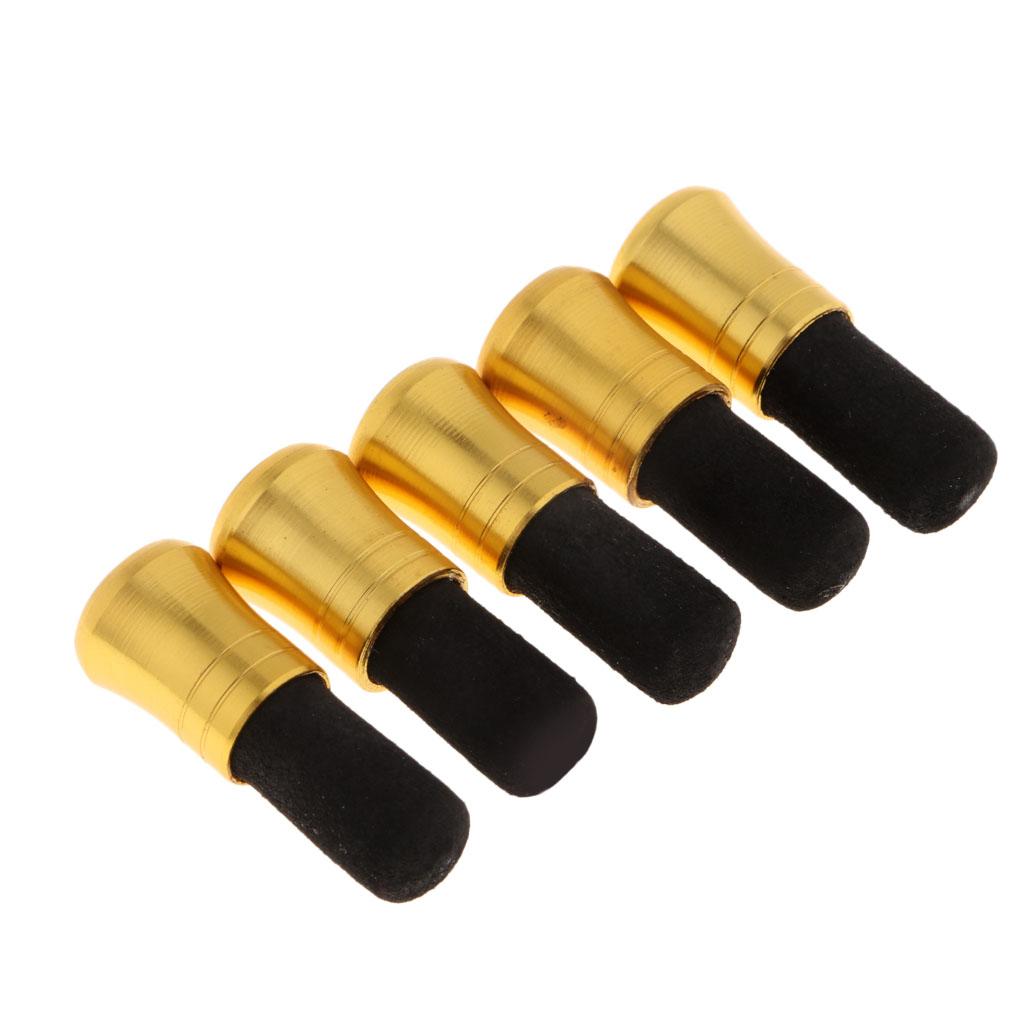 3x5pcs Fishing Rod Pole Butt Caps Front Cover Stopper End Protector 9mm