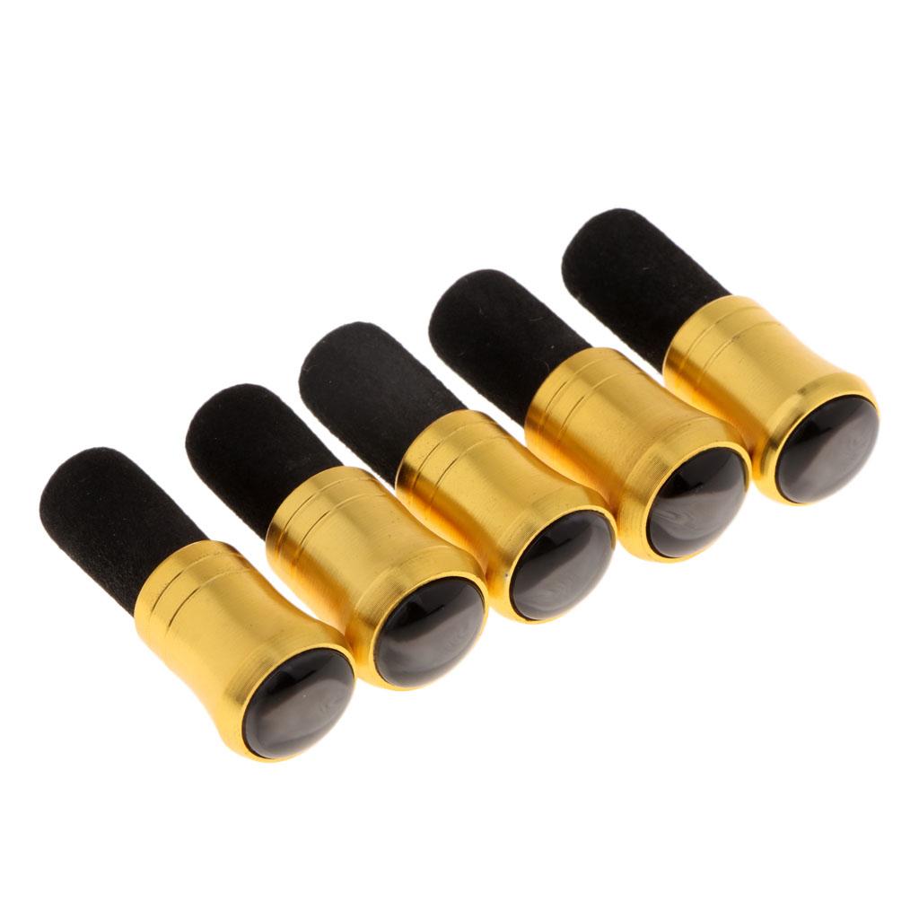5pcs Fishing Rod Pole Butt Caps Front Cover Stopper End Protector 9mm
