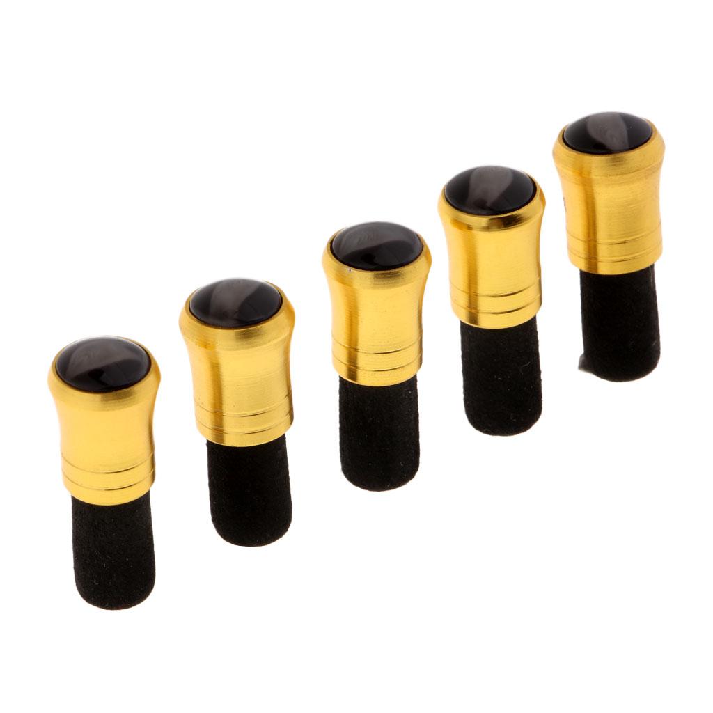 5pcs Fishing Rod Pole Butt Caps Front Cover Stopper End Protector 9mm