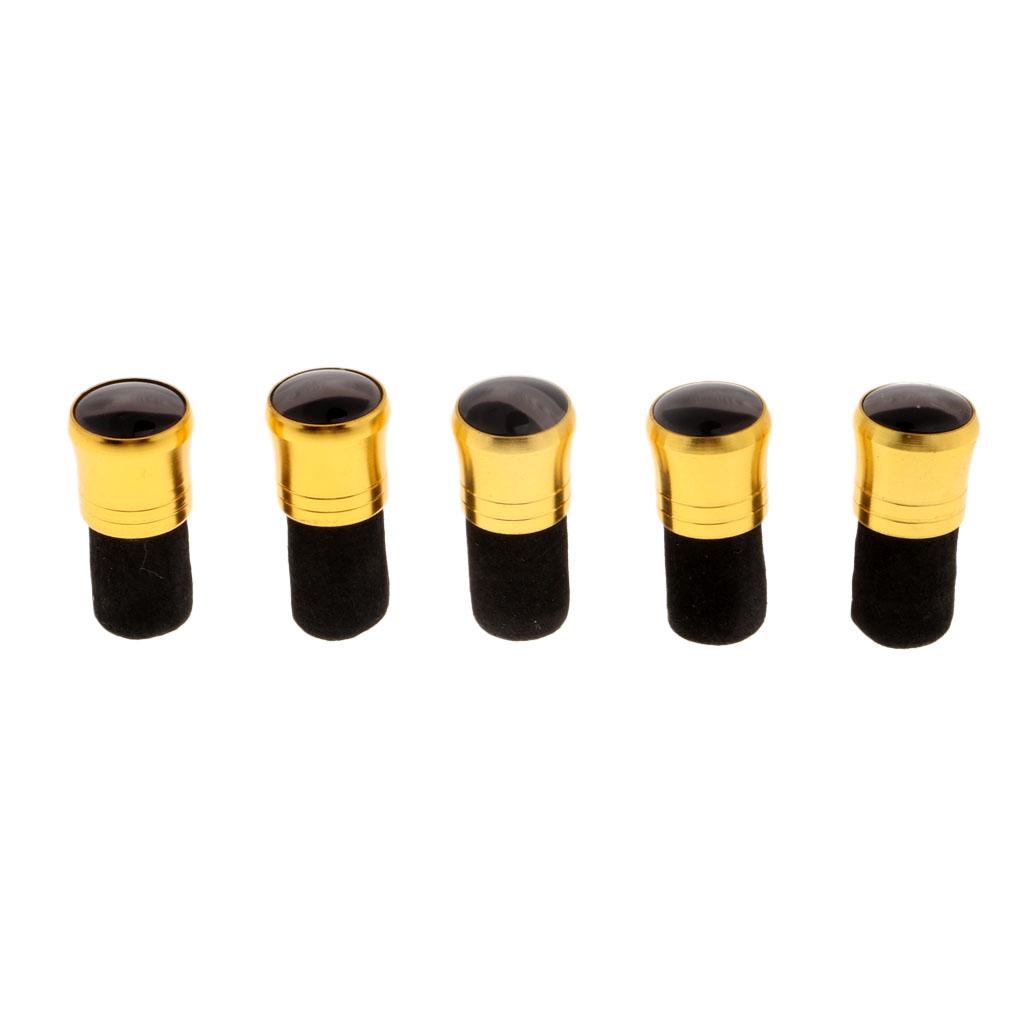 2x5pcs Fishing Rod Pole Butt Caps Front Cover Stopper End Protector 13mm