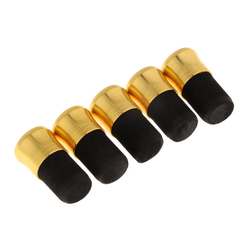 3x5pcs Fishing Rod Pole Butt Caps Front Cover Stopper End Protector 15mm