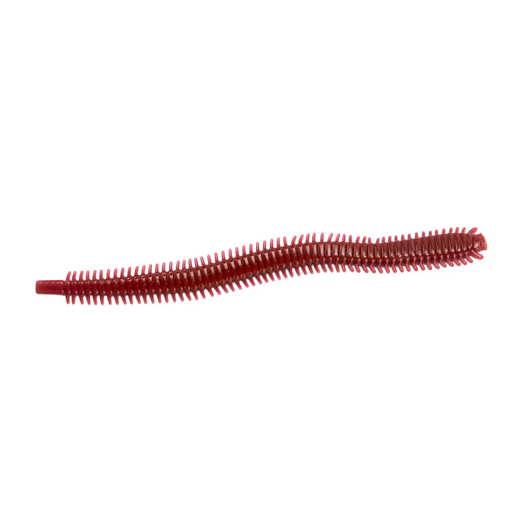 8Pcs PVC Soft Fishing Baits Grub Worm Artificial Fishing Lures Color 607