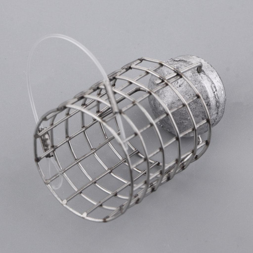 Fishing Tackle Accessory Trap Feeder Lure Cage Bait Basket Holder 50g