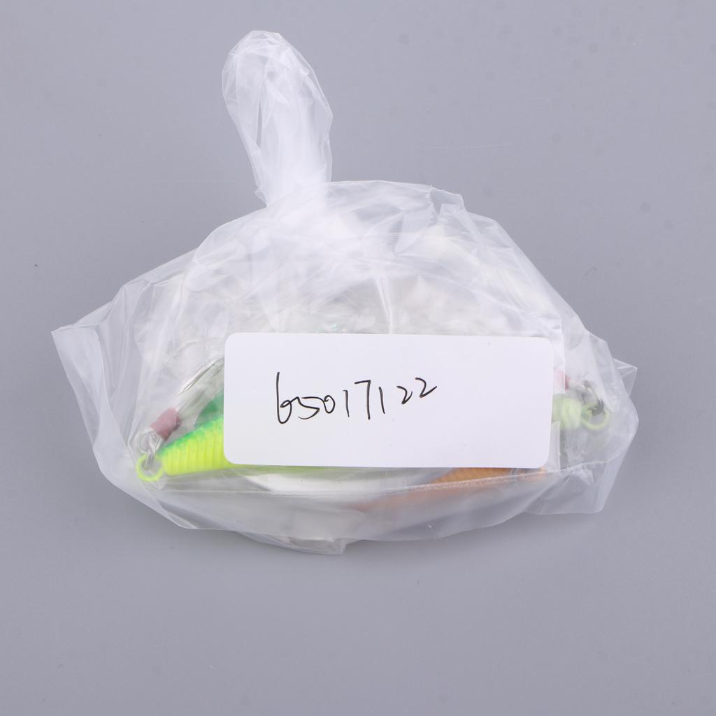 3pcs 3D Fish Eye Hard Fishing Bait Lead Lure Spinnerbaits with Spoon 20g