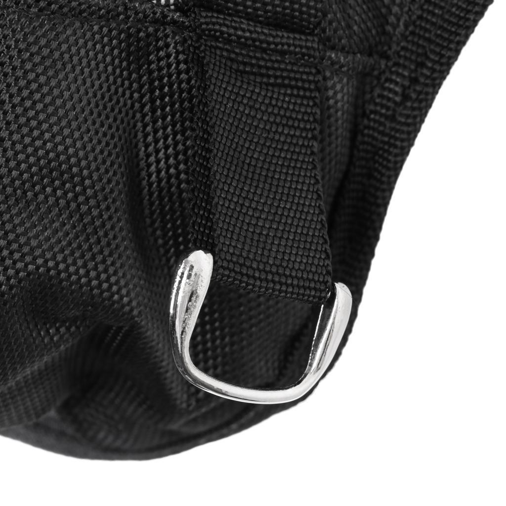 Multifunctional Fishing Tackle Bag Waterproof Waist Pack Shoulder Bag Black