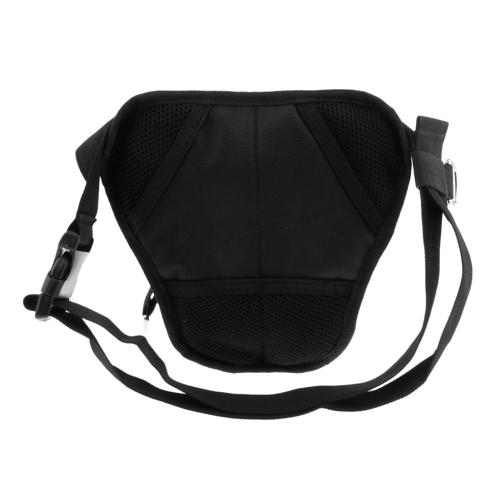 Multifunctional Fishing Tackle Bag Waterproof Waist Pack Shoulder Bag Black