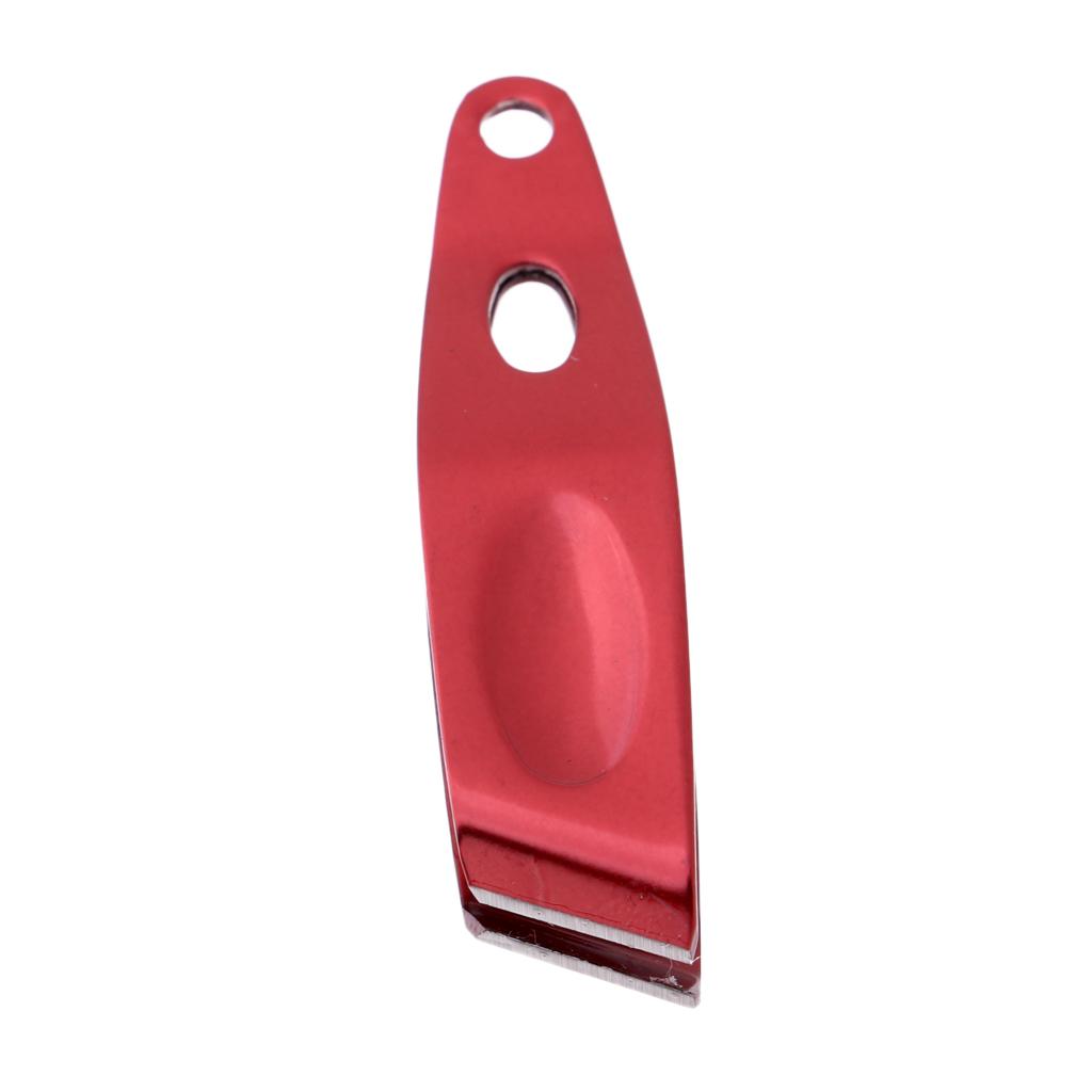 Stainless Steel Fishing Line Nipper Line Cutter Clipper Scissor Red