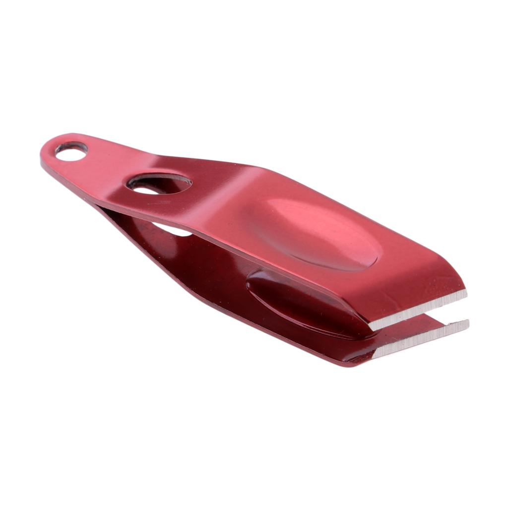 Stainless Steel Fishing Line Nipper Line Cutter Clipper Scissor Red