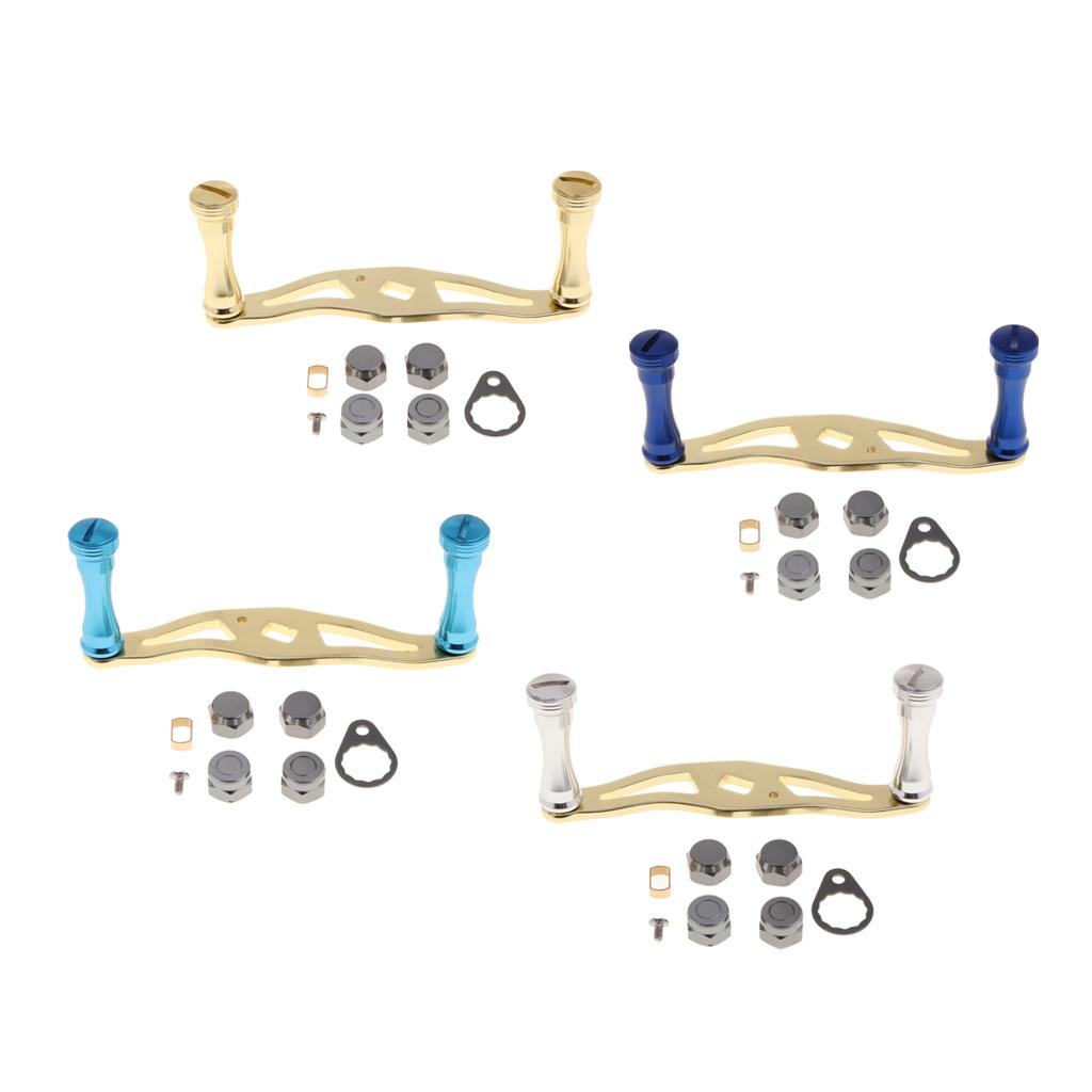 Full Metal Fishing Reel Handle Knob for D/S/A Baitcasting Reels Gold