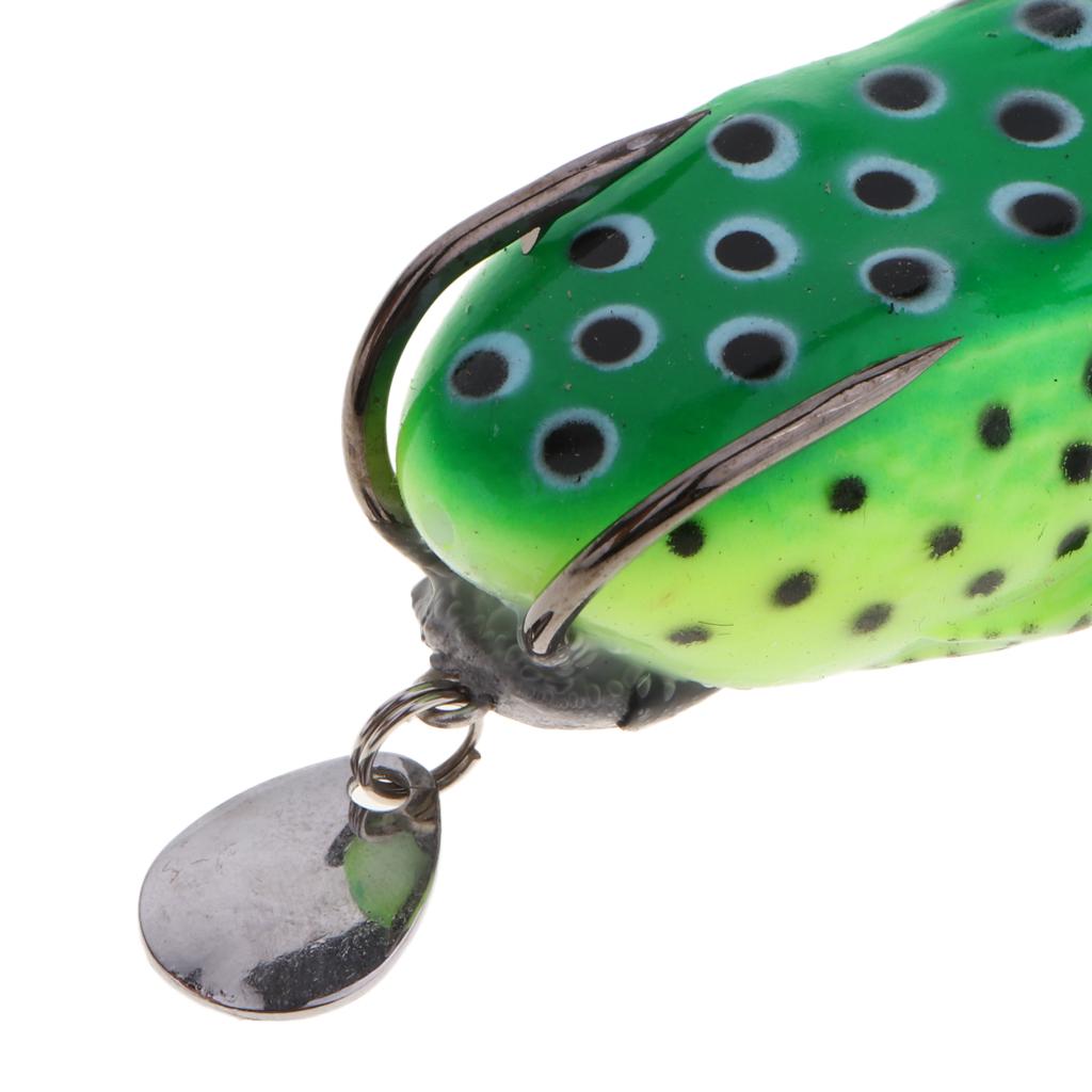 Fishing Lures Tackle Large Frog Topwater Crankbait Hook Bass Bait Green